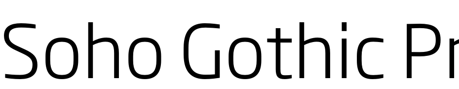 Soho Gothic Pro Light cкачати шрифт безкоштовно